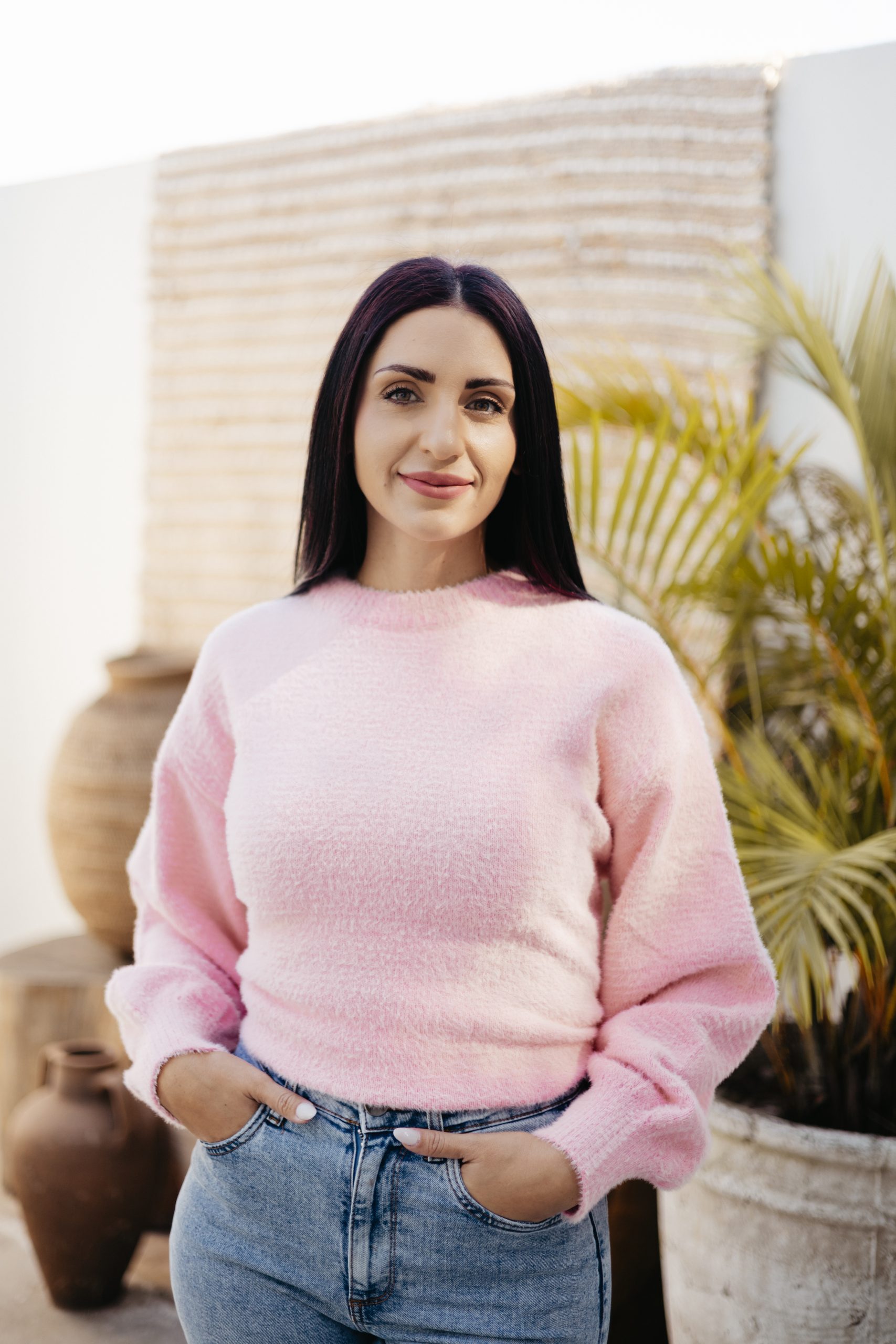 Scarlet Fuzzy Knit